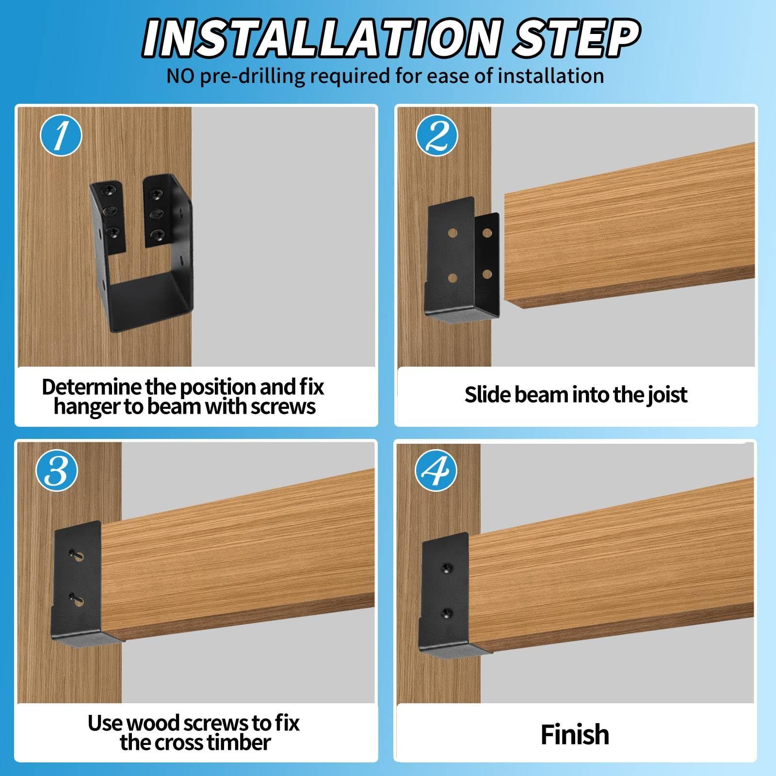 Concealed Joist Hanger 8PCS view 3