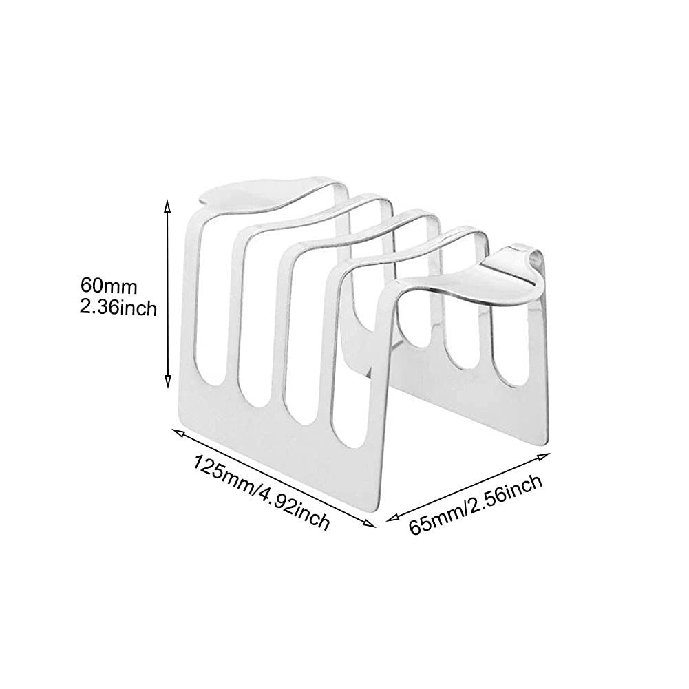 Toast Bread Rack Holder, 4 Slice Holes Toast Bread Rack, 4.92inch Rectangle view 4