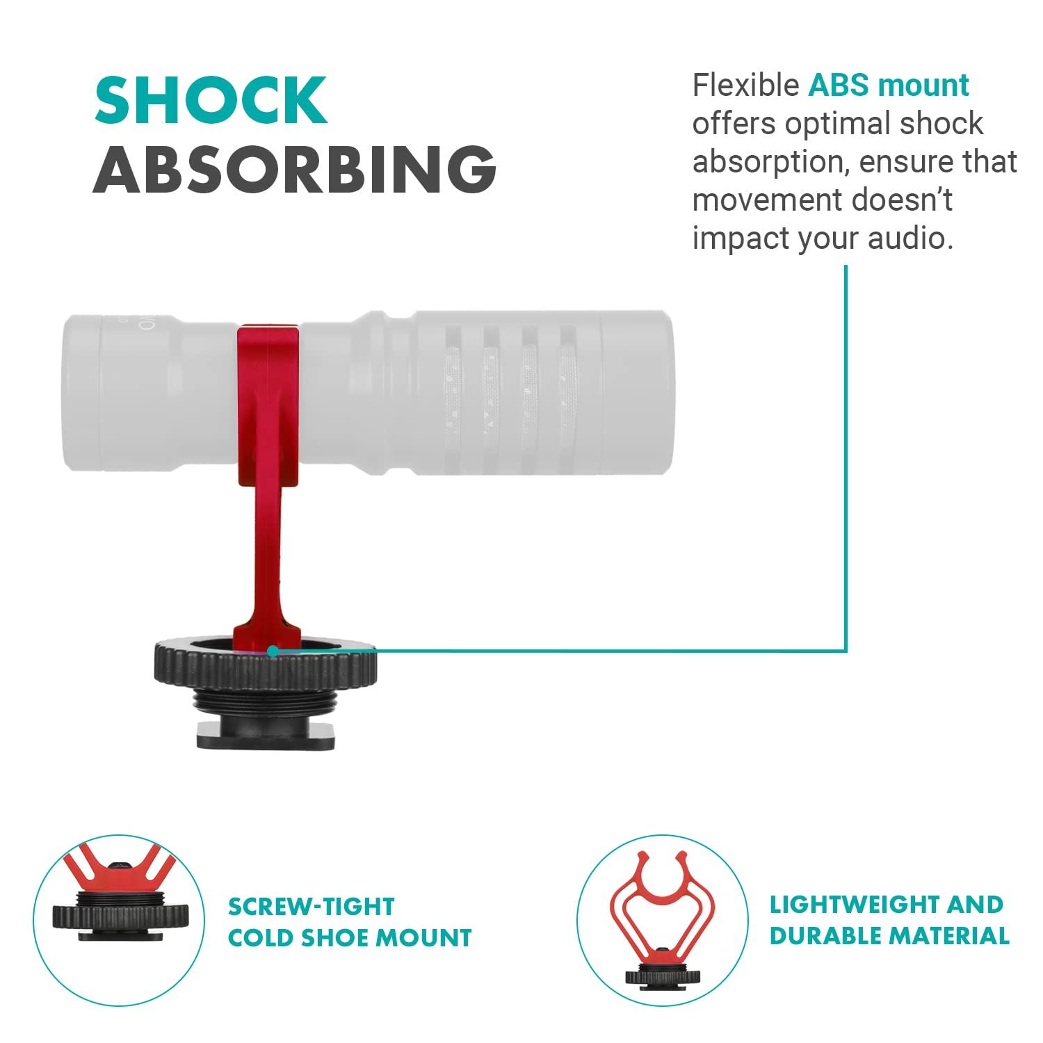 Replacement Shockmount for 10 Shotgun Camera Microphone- Shock Mount 10 view 4