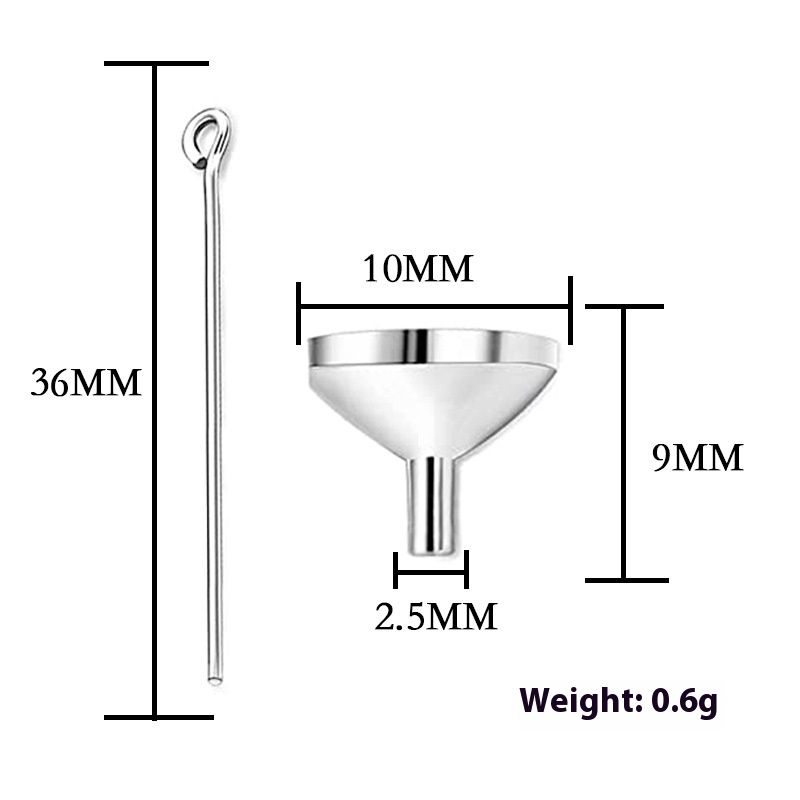 Stainless Steel Funnel Filler Kit for Urn Cremation Jewelry for Ashes-Mini view 3