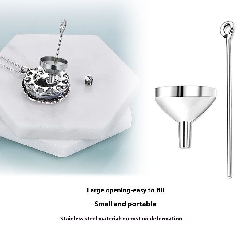 Stainless Steel Funnel Filler Kit for Urn Cremation Jewelry for Ashes-Mini view 4