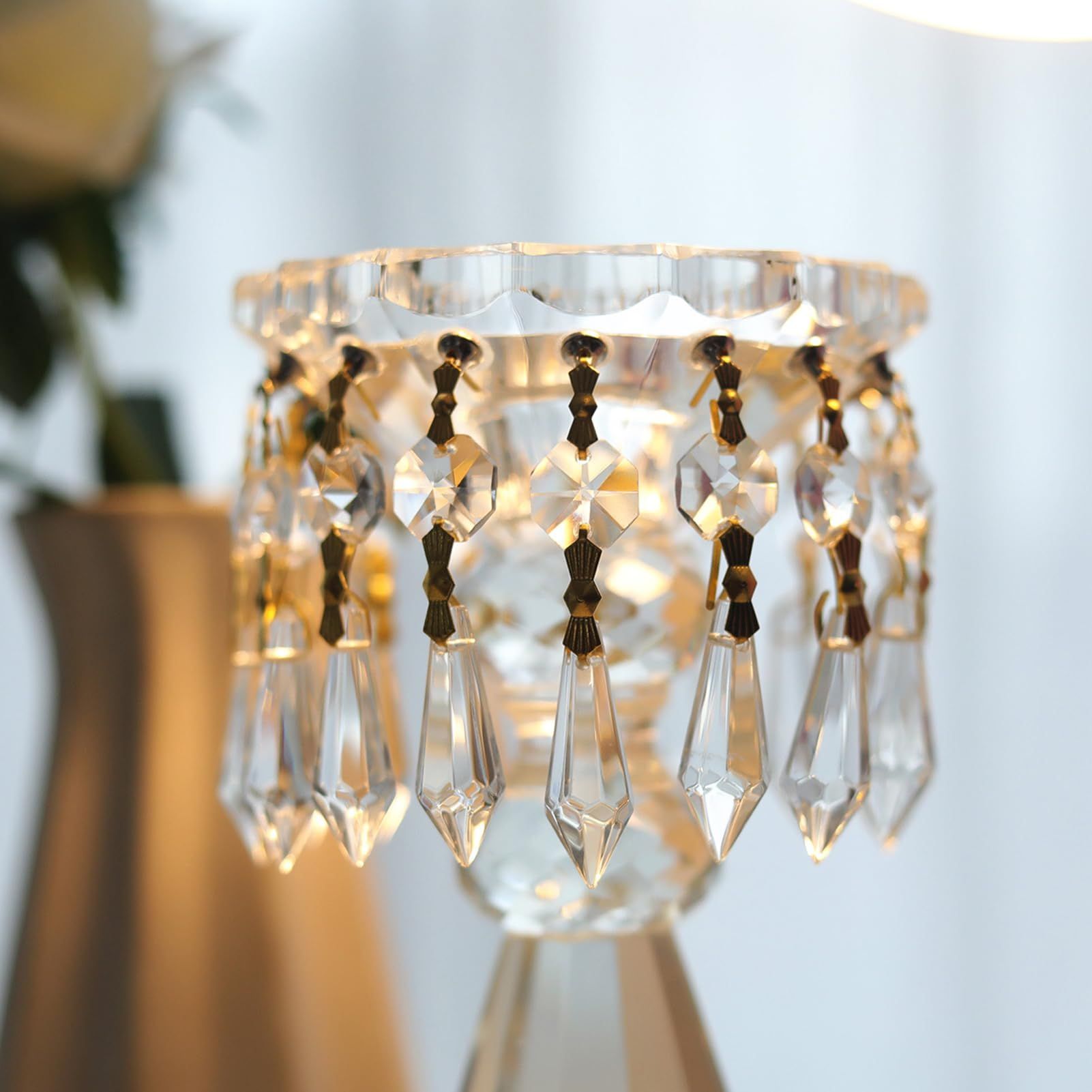20pcs Chandelier Crystal Prisms Pendants Icicle Prism Ornament Rhinestone view 2