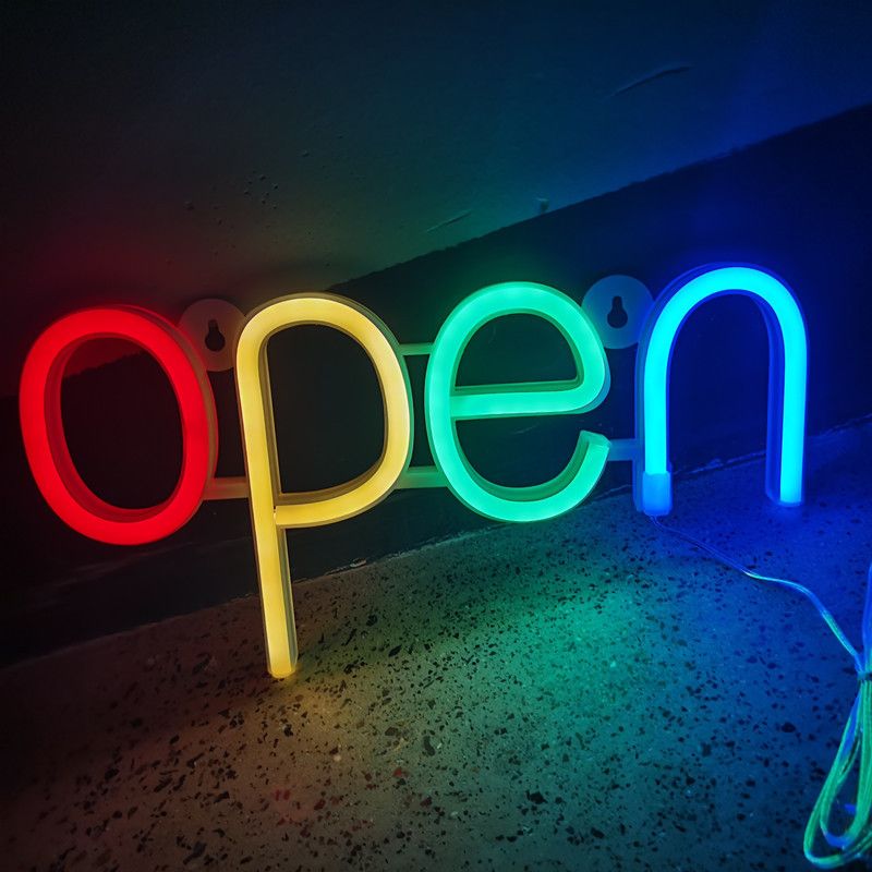 Christmas Neon Sign Light Open Neon Light Sign Room Decorations Neon Lights