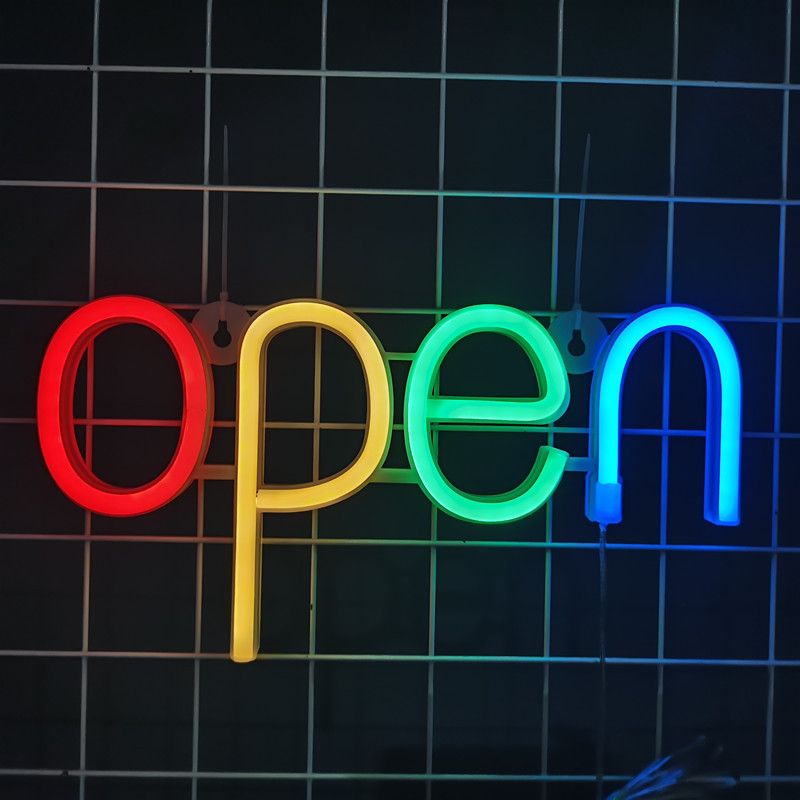 Christmas Neon Sign Light Open Neon Light Sign Room Decorations Neon Lights view 3