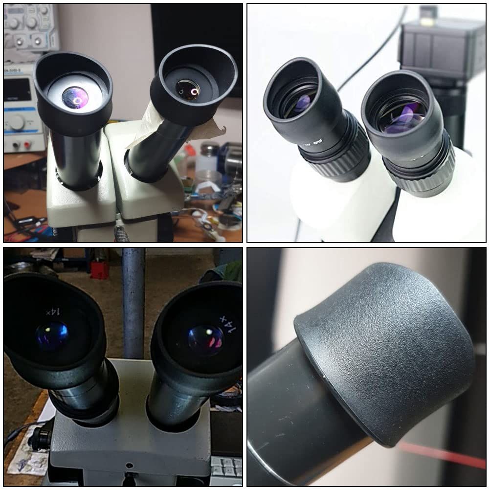 2 Pcs Microscope eyeshield Microscope Eye Cups Binocular eyecups Eyepiece view 3