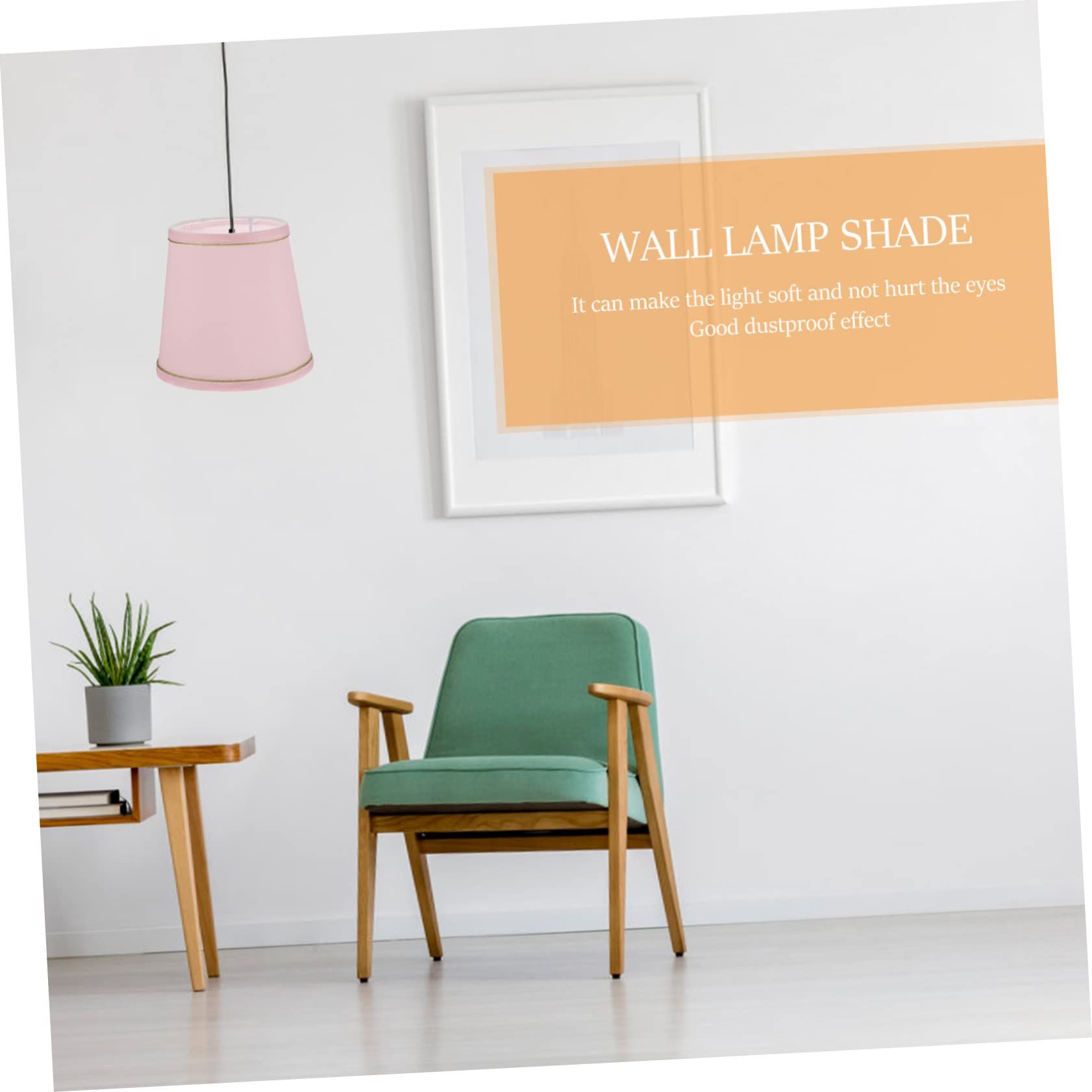 1pc Fabric Lampshade Wall Lamp Floor Lamp Small screw mouth fabric lampshade — image 1