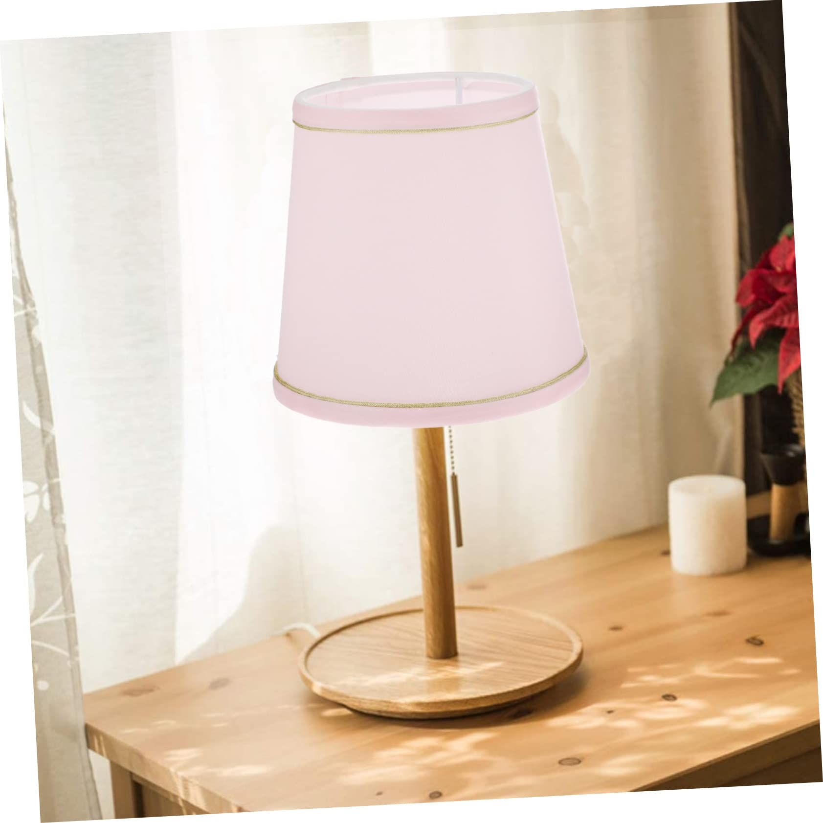 1pc Fabric Lampshade Wall Lamp Floor Lamp Small screw mouth fabric lampshade view 2