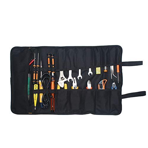 3PCS Wrench Roll Up Tool Roll Pouch Bag with 22 Pockets view 3