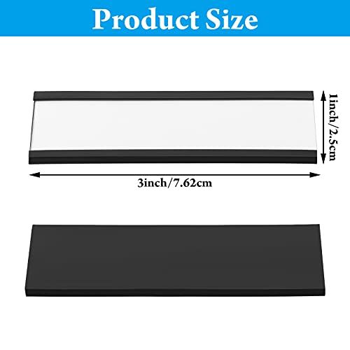 100 Pieces Magnetic Label Holders Labels Racks with Magnets Magnetic Data Card view 2