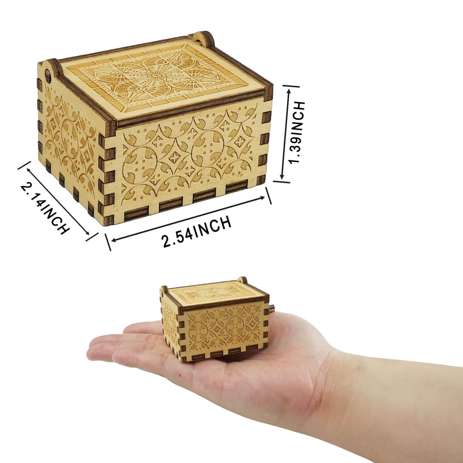 Wooden Music Boxes, Can’t Help Falling in Love Music , Gifts for Husband view 3