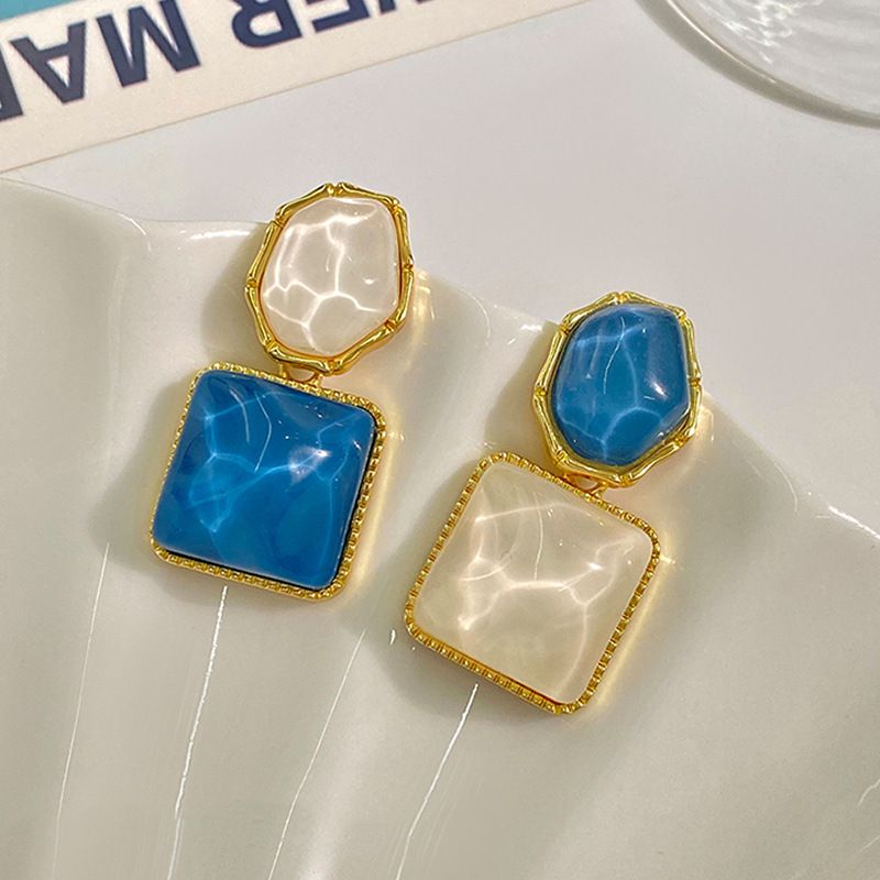 Bohemian Stud Earrings Women Wedding Jewelry Boho Statement Earrings-Drop view 3