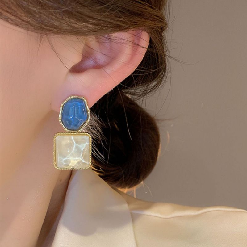 Bohemian Stud Earrings Women Wedding Jewelry Boho Statement Earrings-Drop view 4