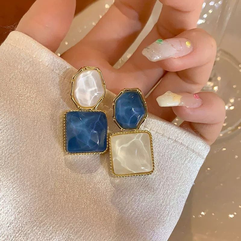 Bohemian Stud Earrings Women Wedding Jewelry Boho Statement Earrings-Drop view 5