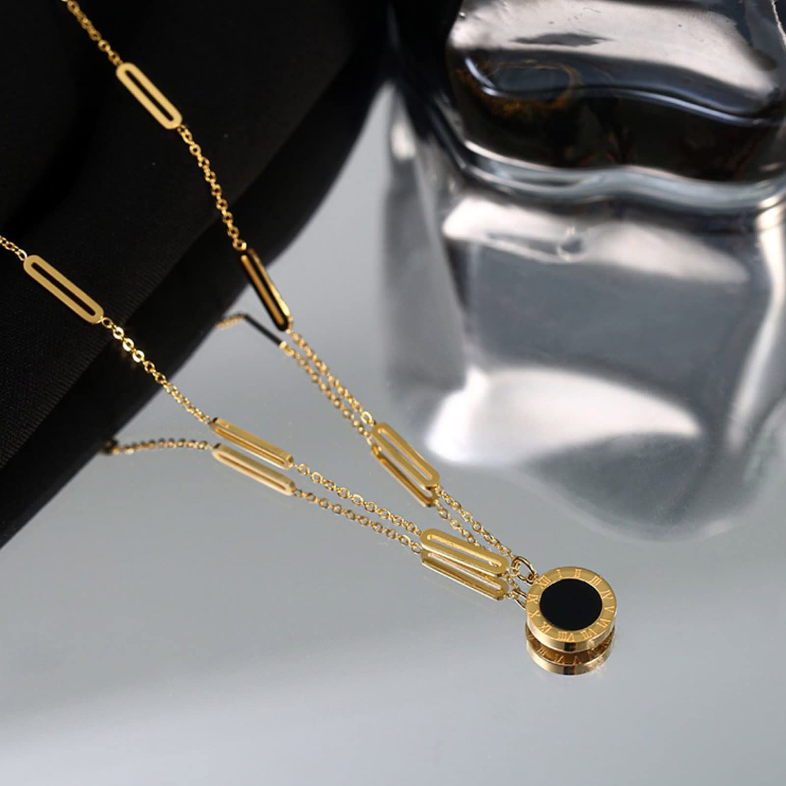 Gold Cuban Link Necklace for Women with Trendy Necklaces Gold Link Chain view 5