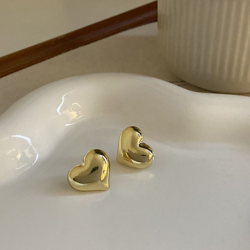 2pairs Chunky Gold Rectangle Stud Earrings for Women Extra Large Drop Earring view 5