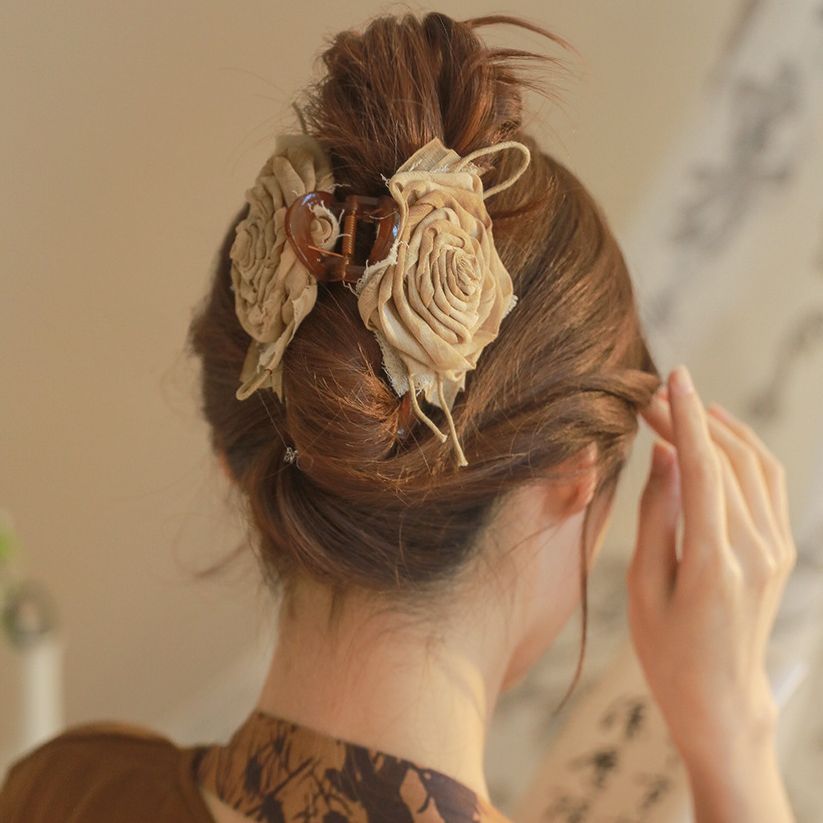 2Pack Hair Clip Medium Hair Claw Clips for High Ponytail view 3