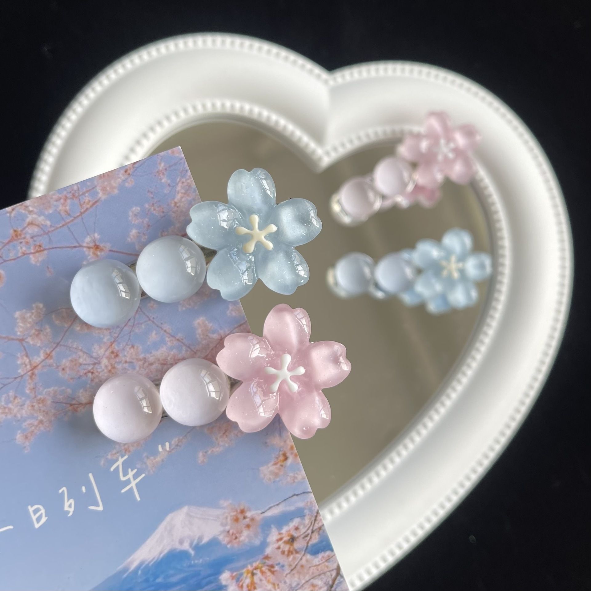 4PCS Flower Decoration Charms view 5