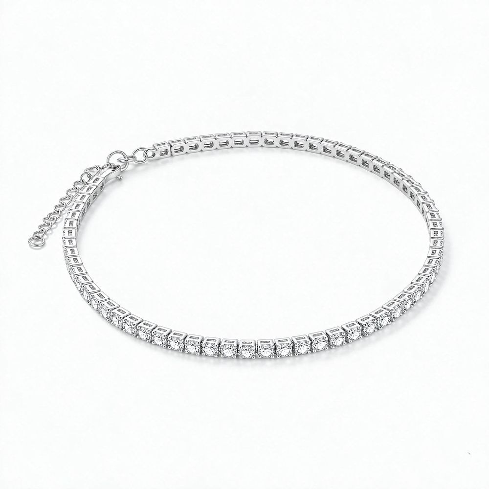 Tennis Necklace Plated Rhinestone Butterfly Choker Necklaces for women — image 1