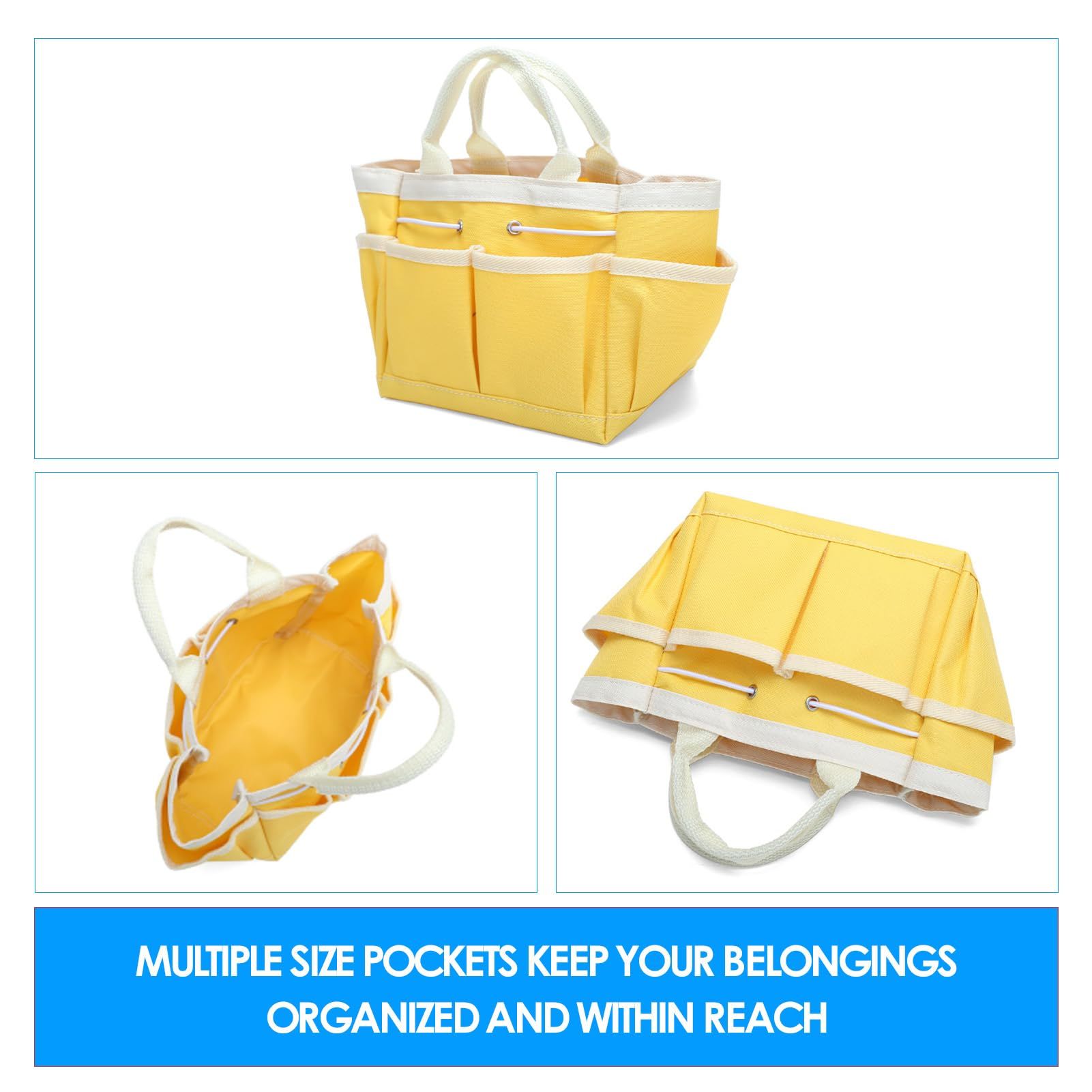 Garden Tool Bag, Oxford Cloth Hand Tool Storage Tote Organizer Gardening Tote view 2
