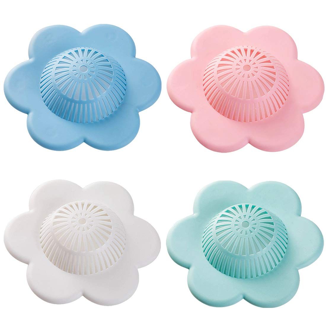 Hair Catcher Silicone Hair Stopper Shower Drain Covers with Suction Cups Suit