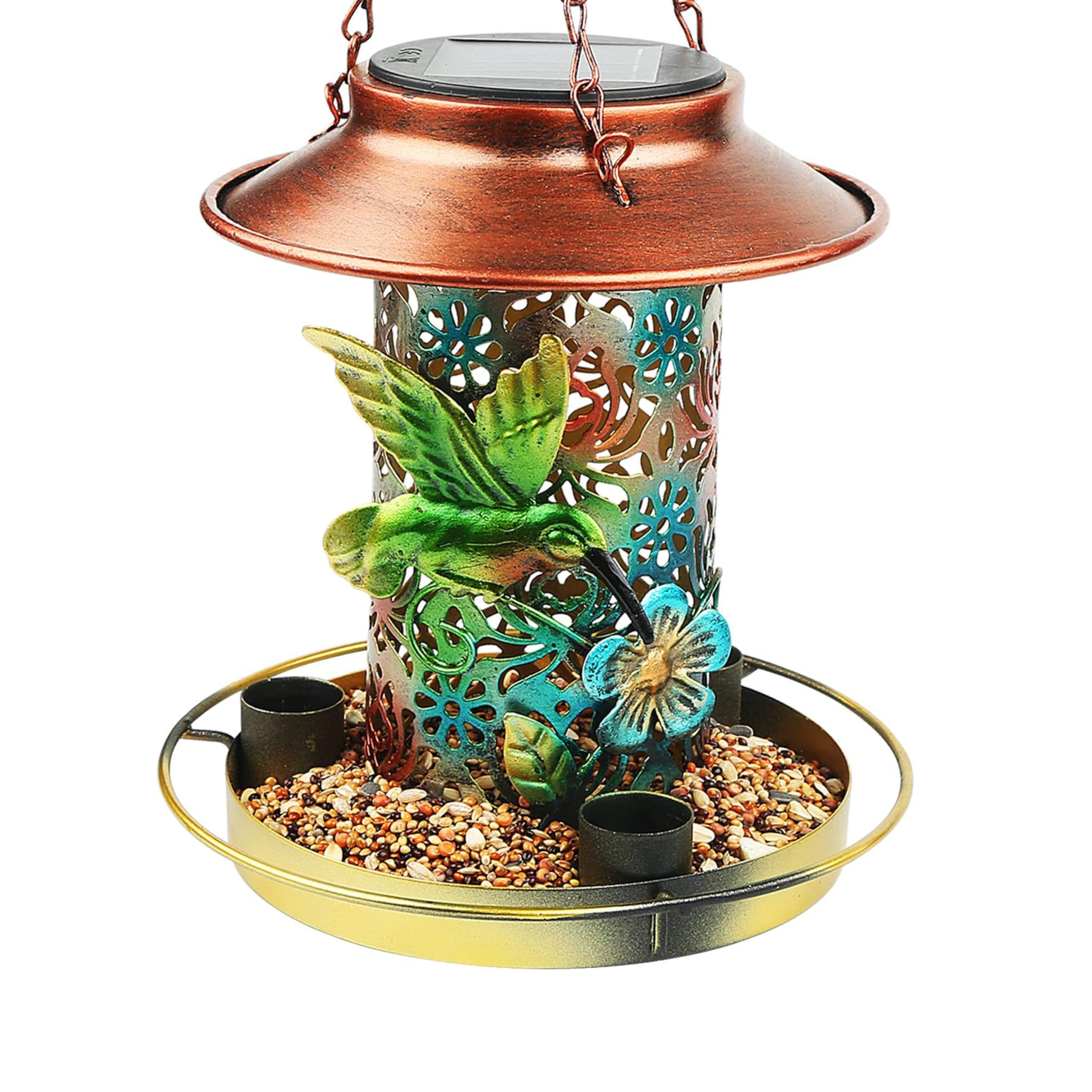 Solar Bird Feeder for Outdoors Hunging