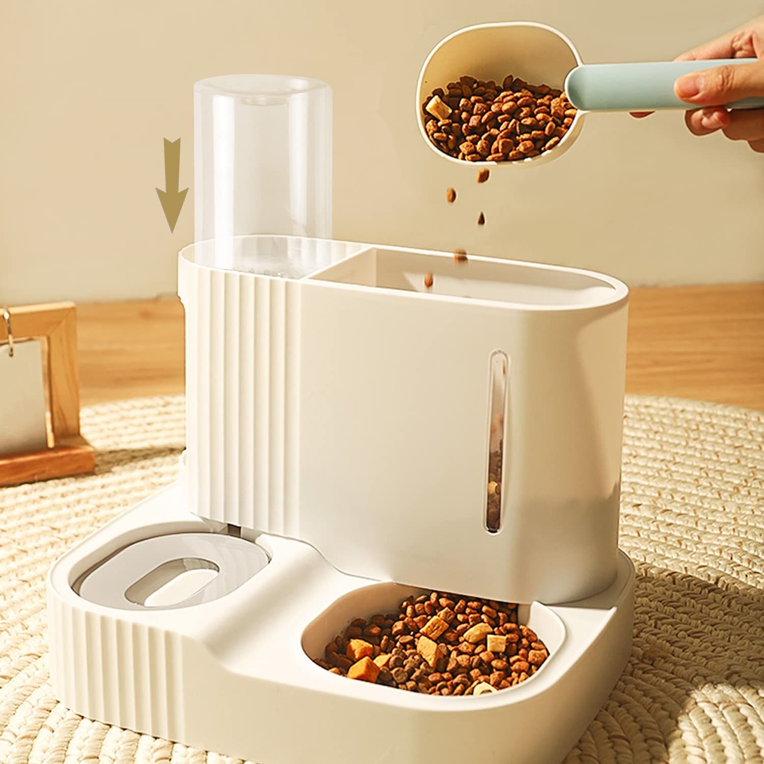 Gravity Feeder and Water Dispenser Set view 2