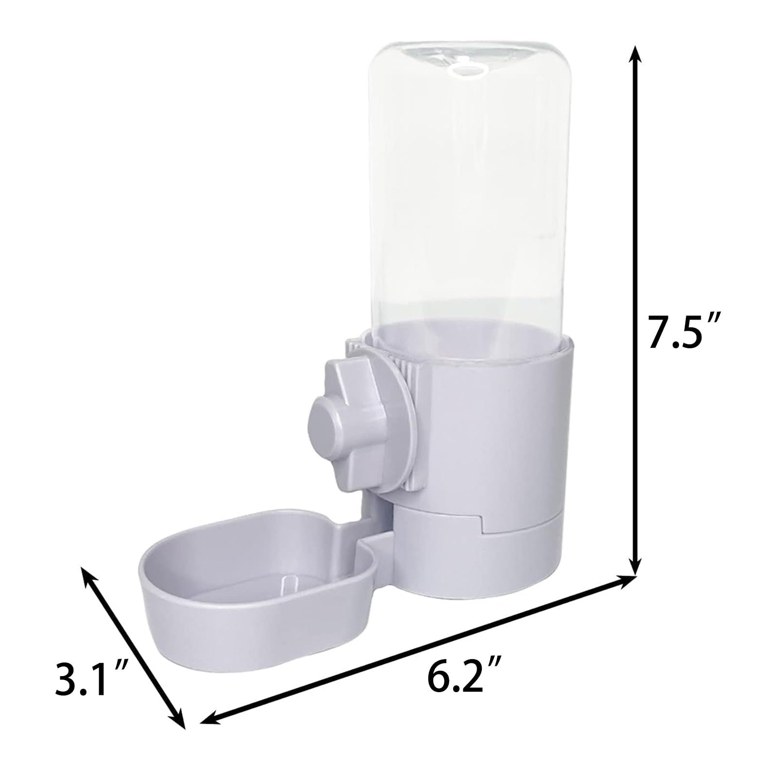 Rabbit Water Bottle 17 OZ Bunny Hanging Water Fountain Automatic Guinea Pig view 3