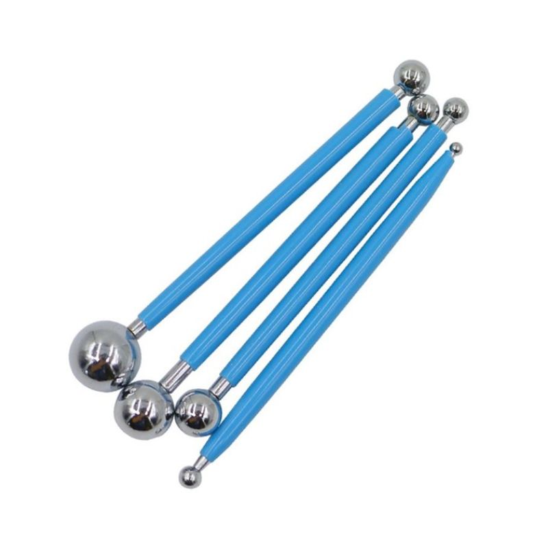 DIY Cake tools,4Pcs Cake Pan Flower Decorating Clay Flower Sugar Craft Ball view 3
