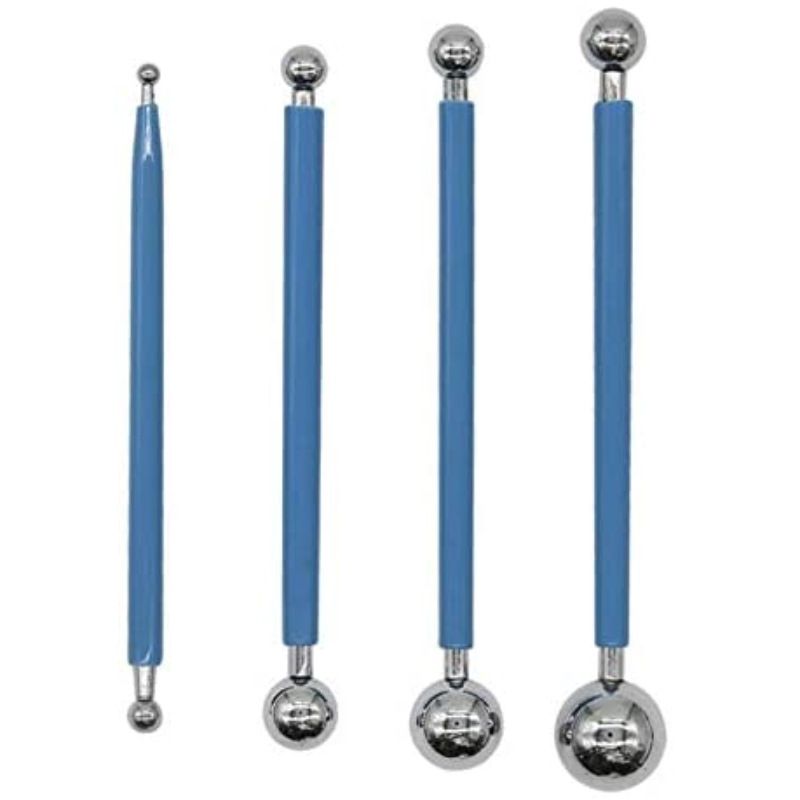 DIY Cake tools,4Pcs Cake Pan Flower Decorating Clay Flower Sugar Craft Ball view 5