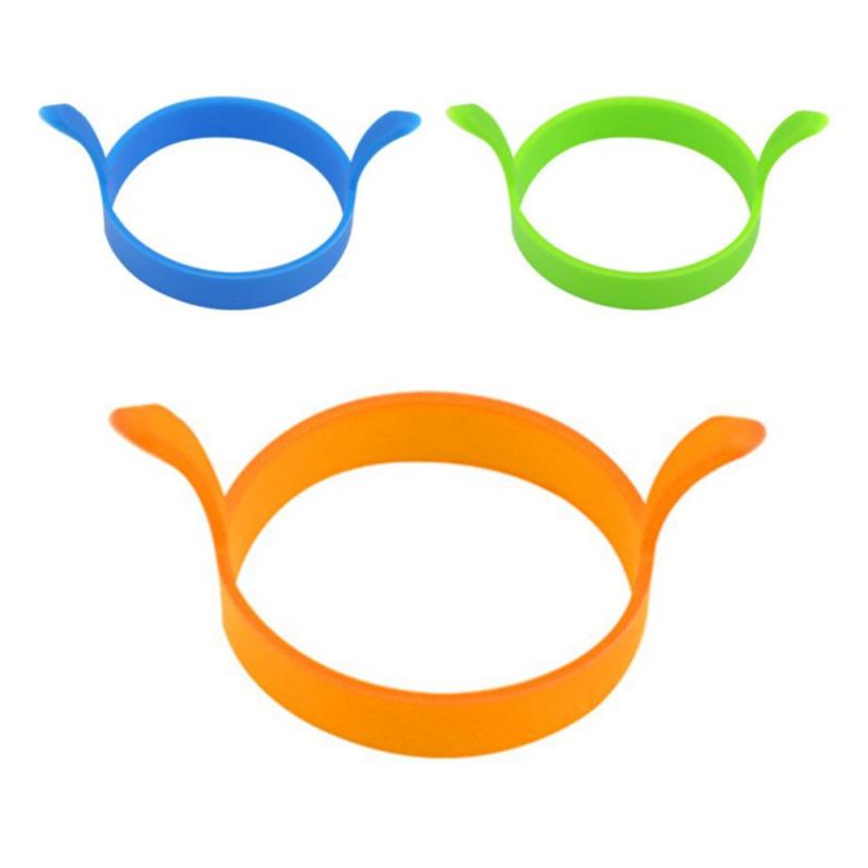 Nonstick Food Grade Silicone Egg Maker Pancake Rings Dishwasher Safe Gift For view 5