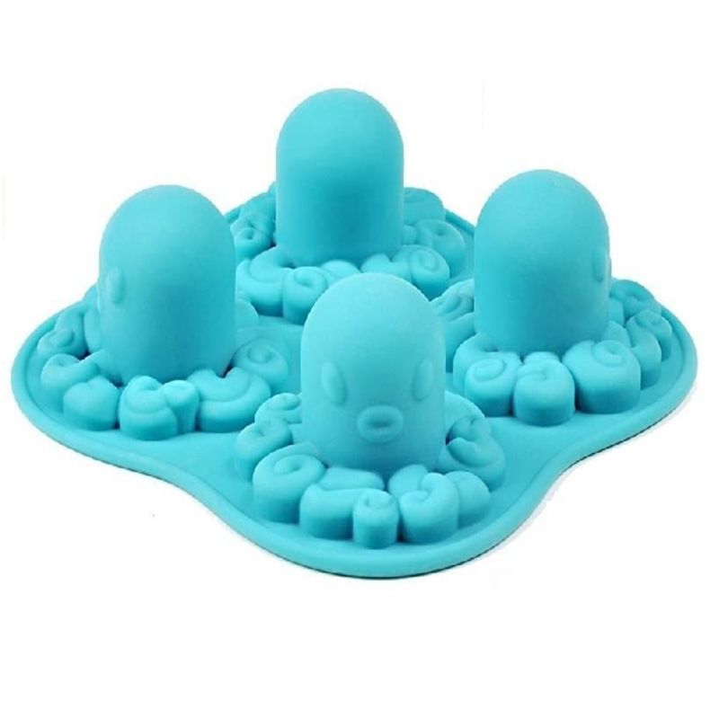 Ice Cube Octopus Shape Chocolate Mould Tray Ice Cream DIY Tool Whiskey Wine