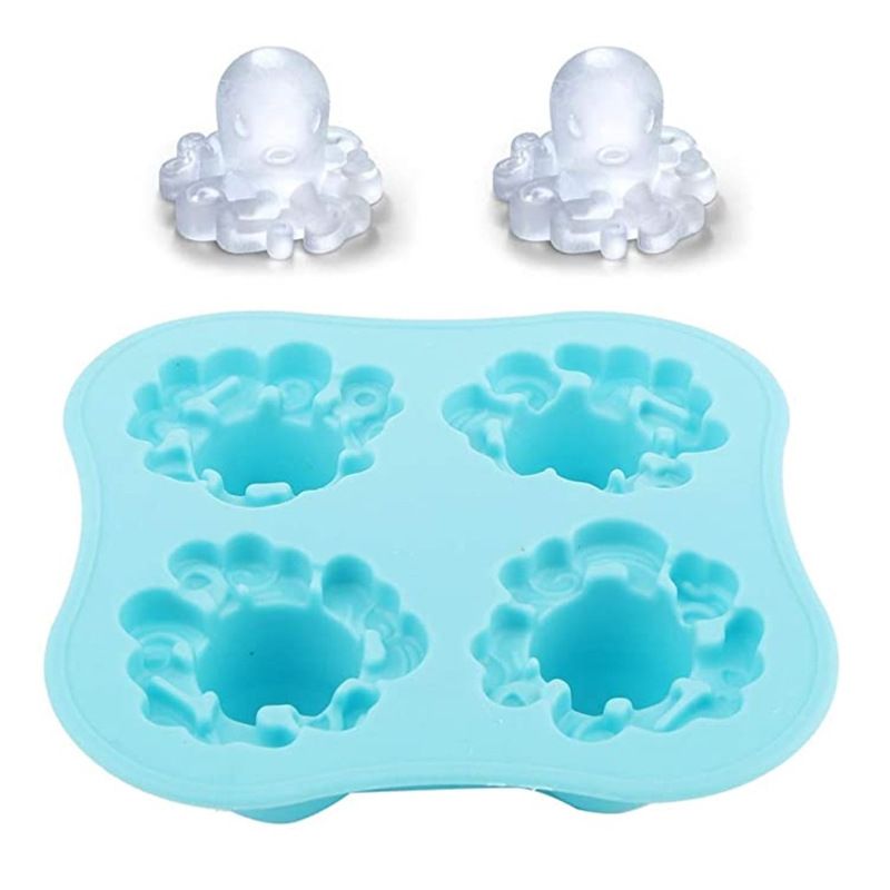Ice Cube Octopus Shape Chocolate Mould Tray Ice Cream DIY Tool Whiskey Wine view 5
