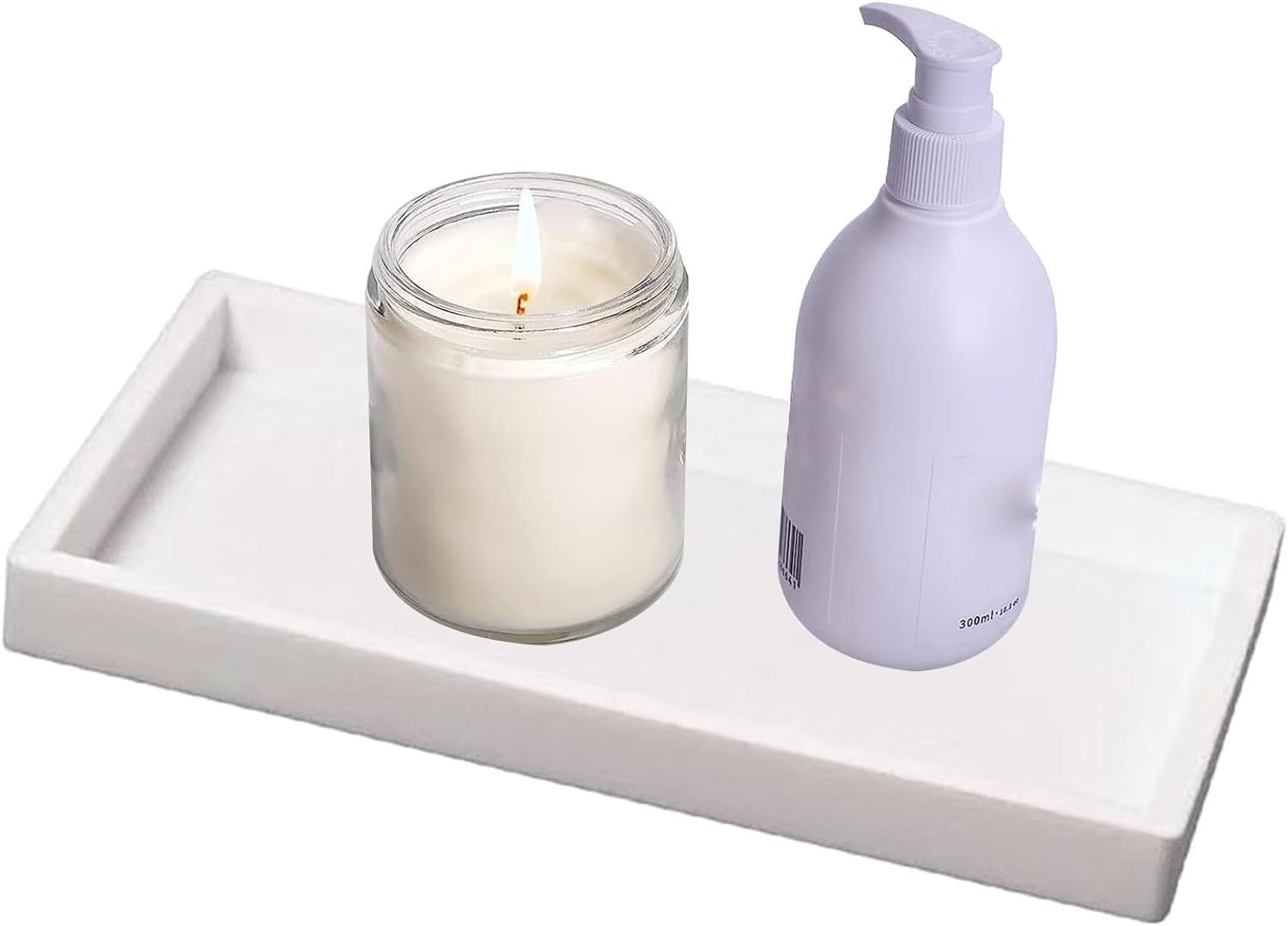 Countertop and Vanity Tray – Small Shatterproof Flexible Bathroom Tray view 2