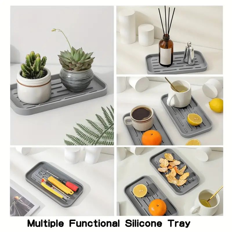 Silicone Kitchen Sink Organizer Tray for Multiple Usage view 3