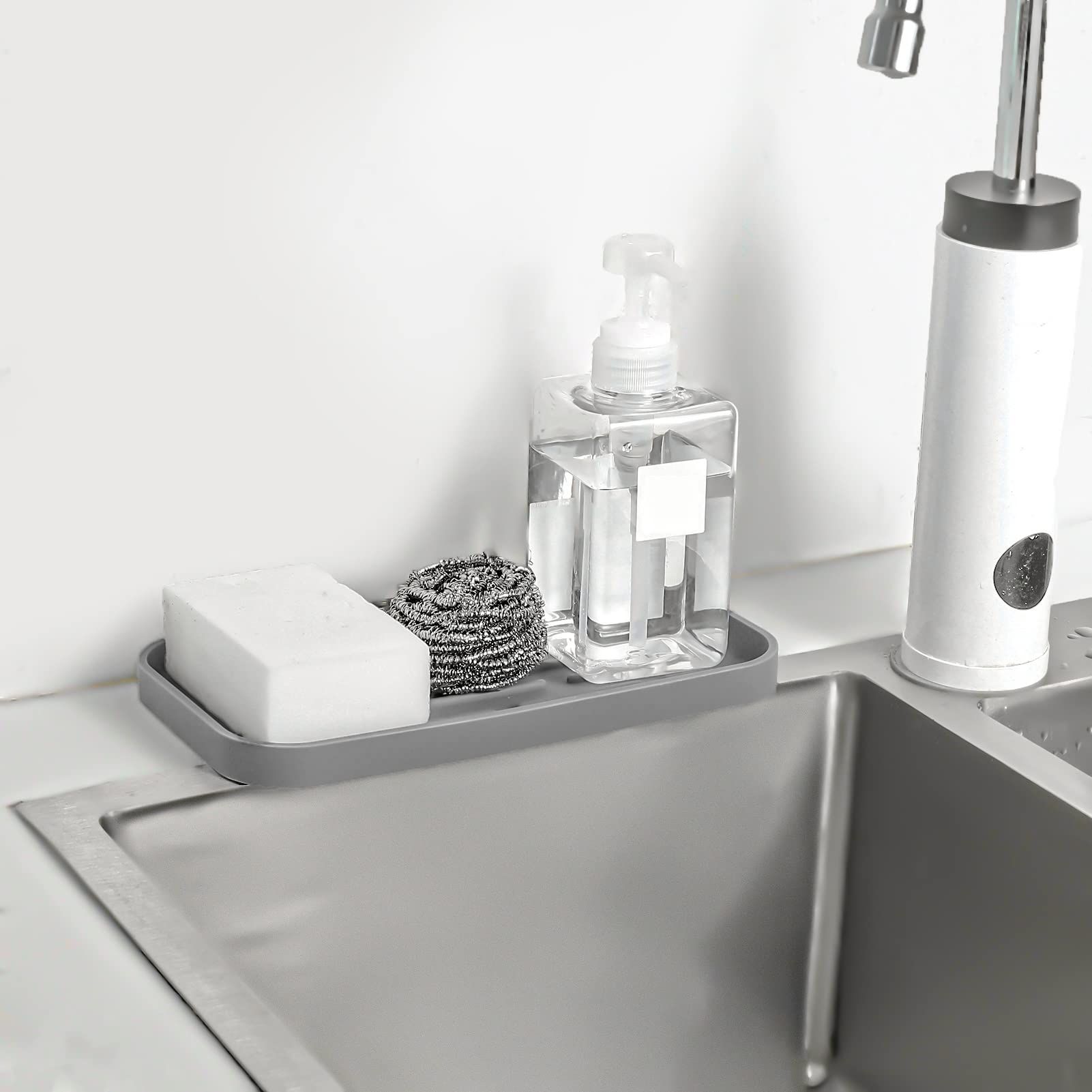 Silicone Kitchen Sink Organizer Tray for Multiple Usage view 4