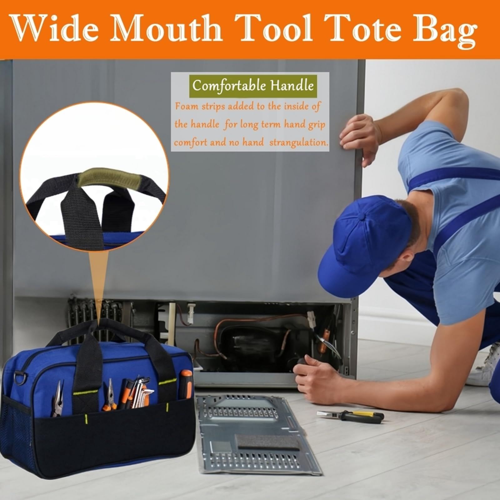14 Inch Tool Bag for Men view 2
