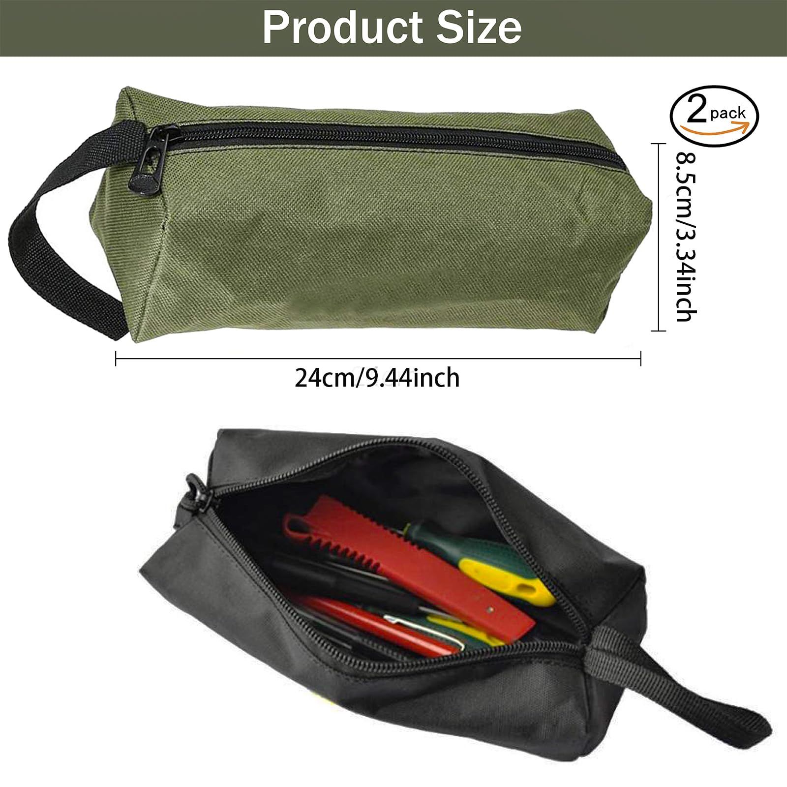 Tool Pouch Bag 2 Packs Canvas Tool Pouch view 2