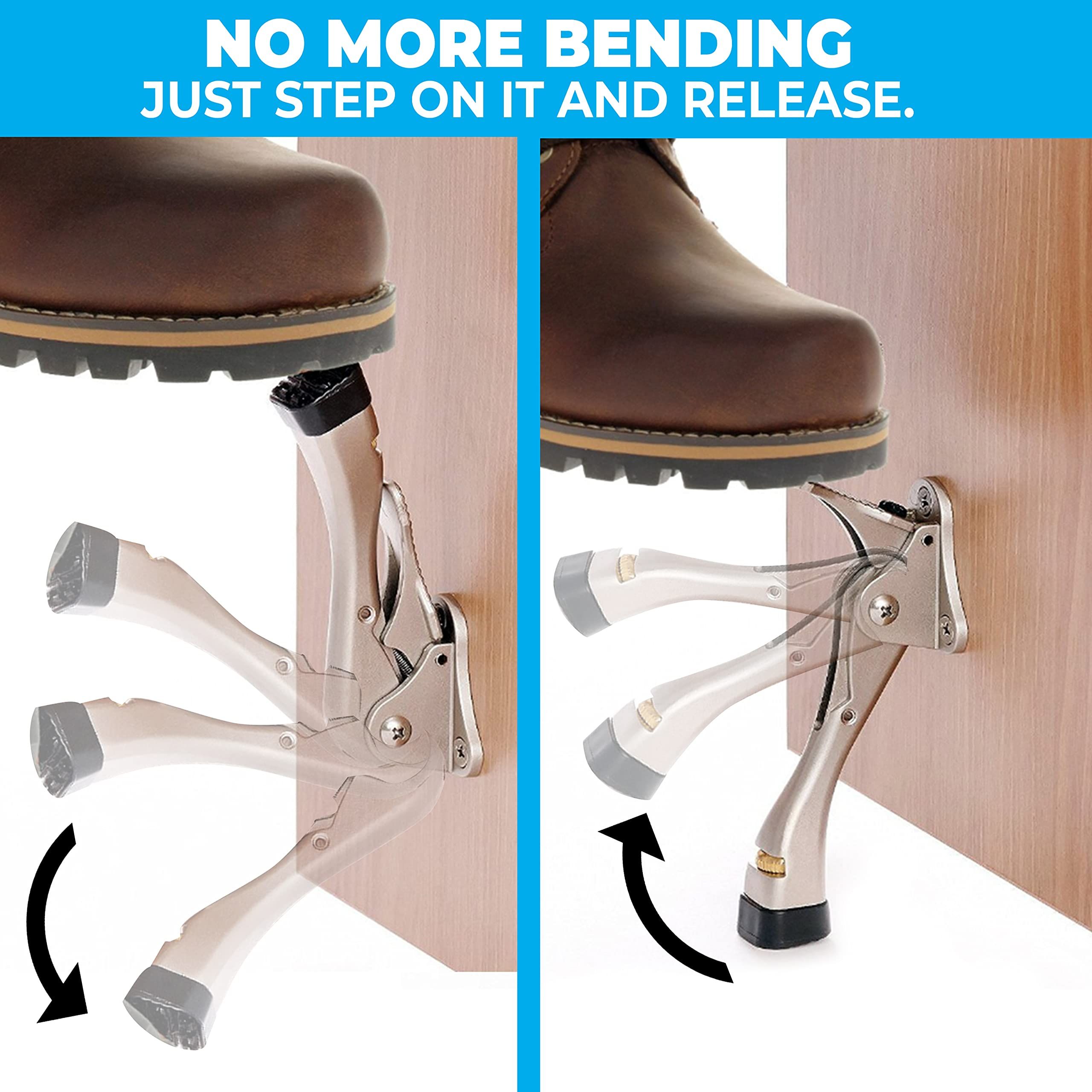 Pedal Kick Down Door Stop Stopper Easy Step Door Kick Doorstop view 2