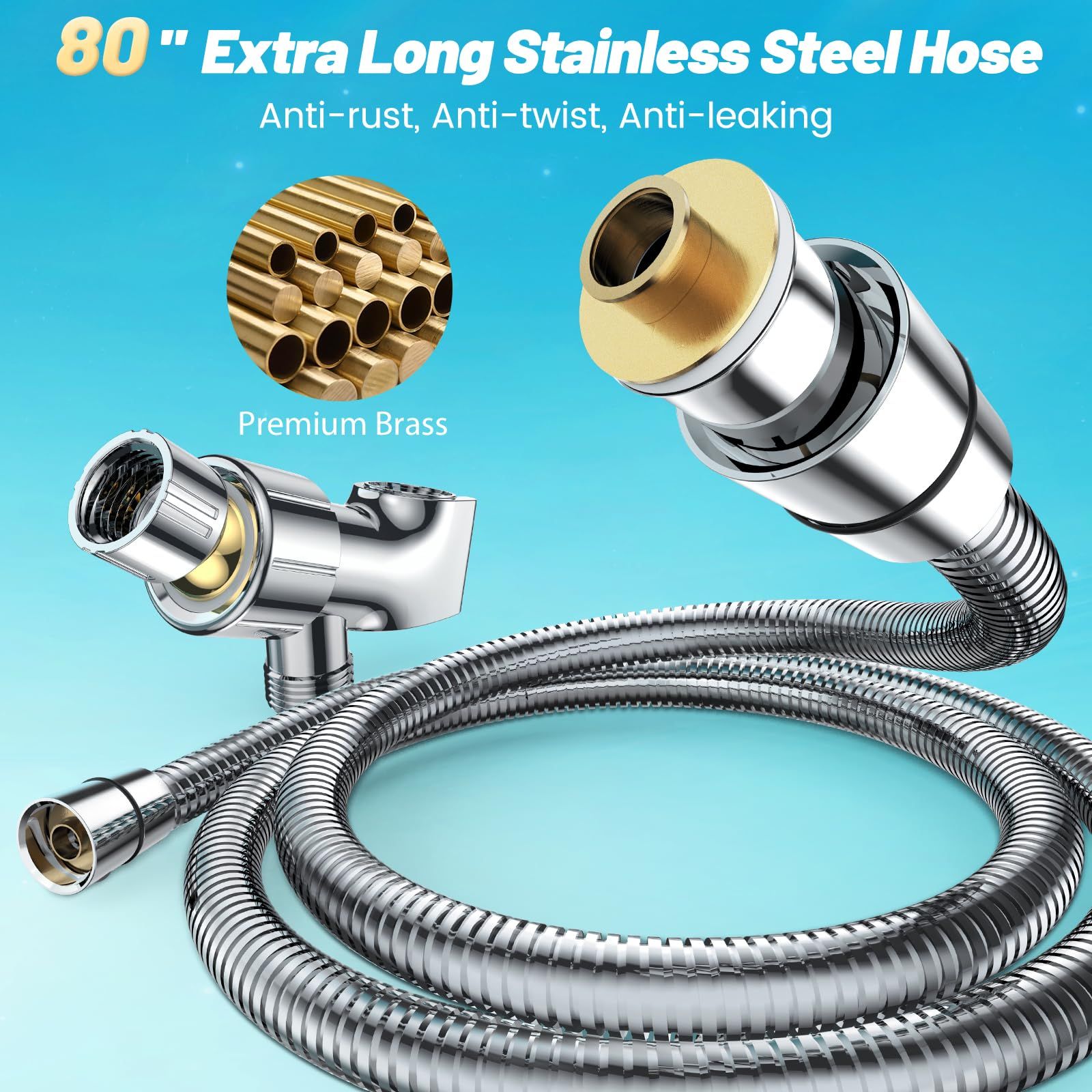 High Pressure Shower Head with Handheld view 3