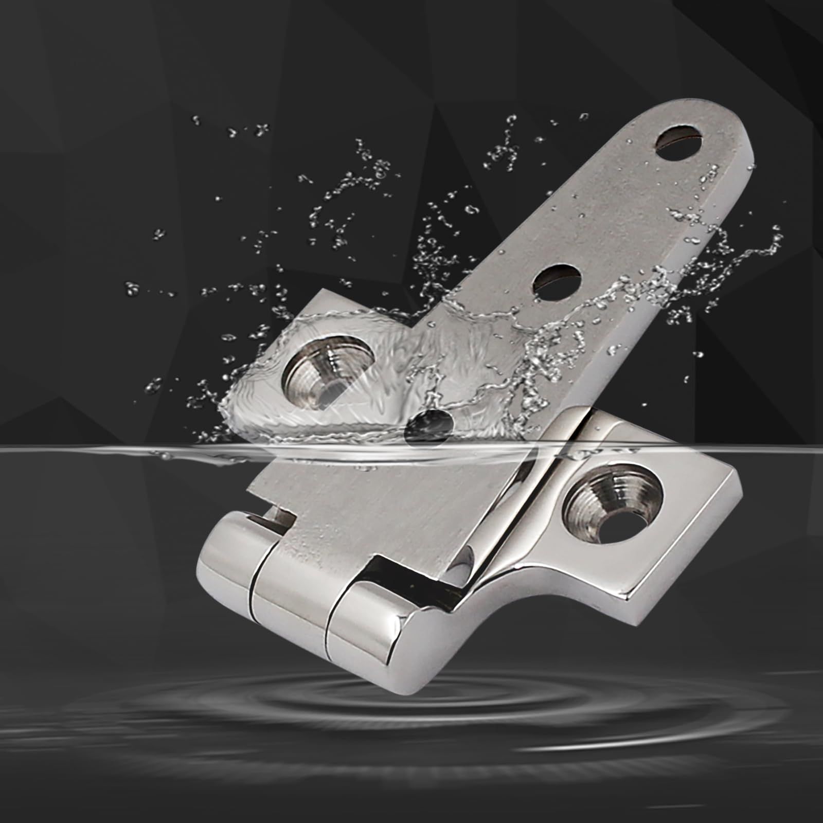316 Stainless Steel T Hinges Marine Grade 4'' x 2" Heavy Duty Boat Hatch Hinge view 3