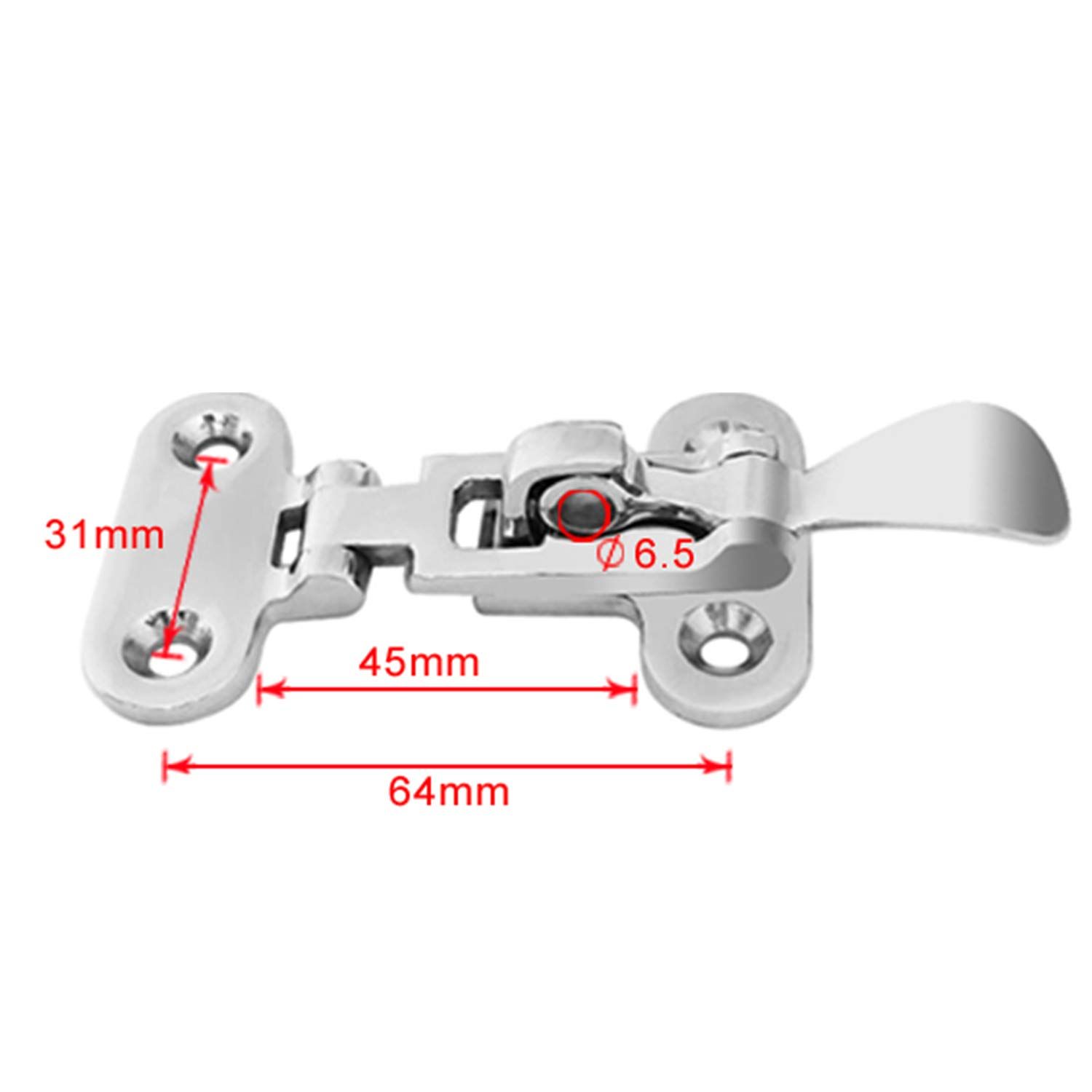 Heavy Duty 316 Stainless Steel Anti-Rattle Lockable Hold Down CLAMP Latch view 2