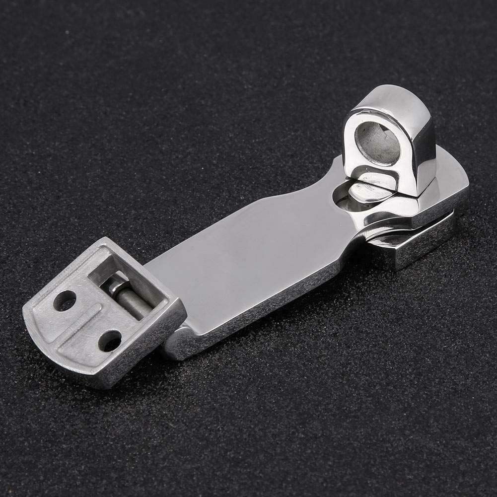 MARINE Grade Stainless Steel 3" Heavy Duty Door Hasp with Turning Padlock Eye view 5