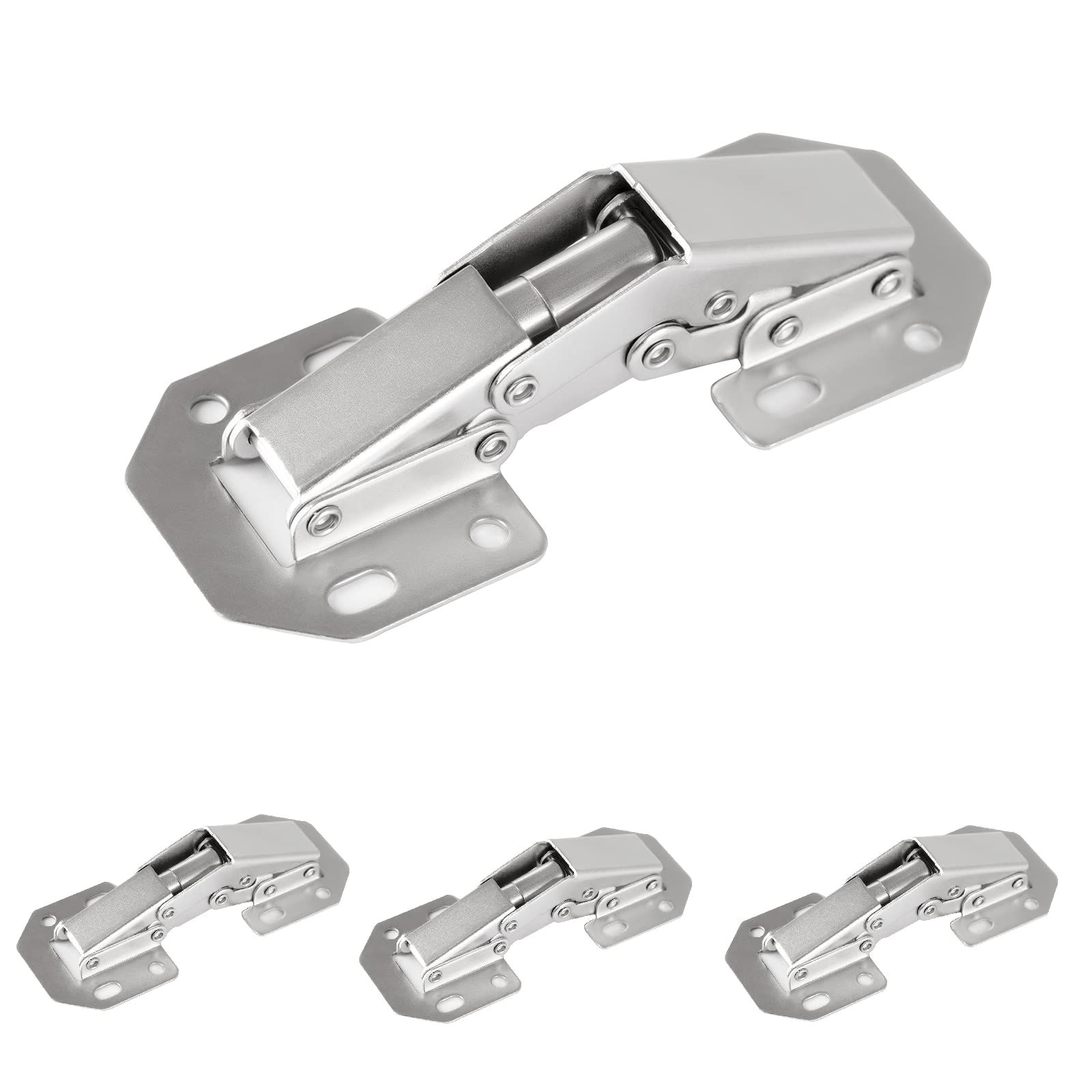 4-Pack Hidden Hinges for Cabinet Doors Frameless