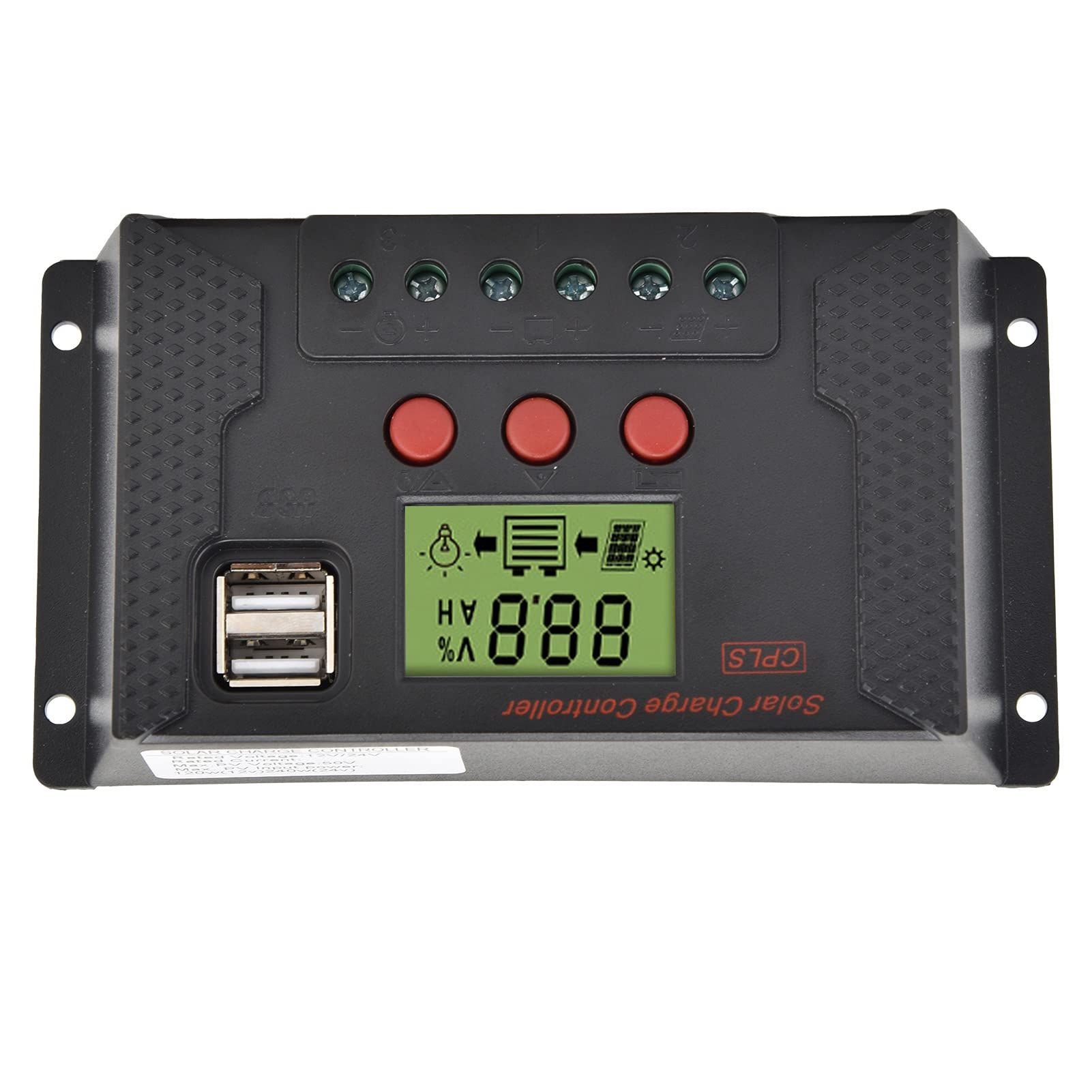 30A Solar Charge Controller LCD Auto Solar Power Panel Regulator MPPT Dual USB view 4