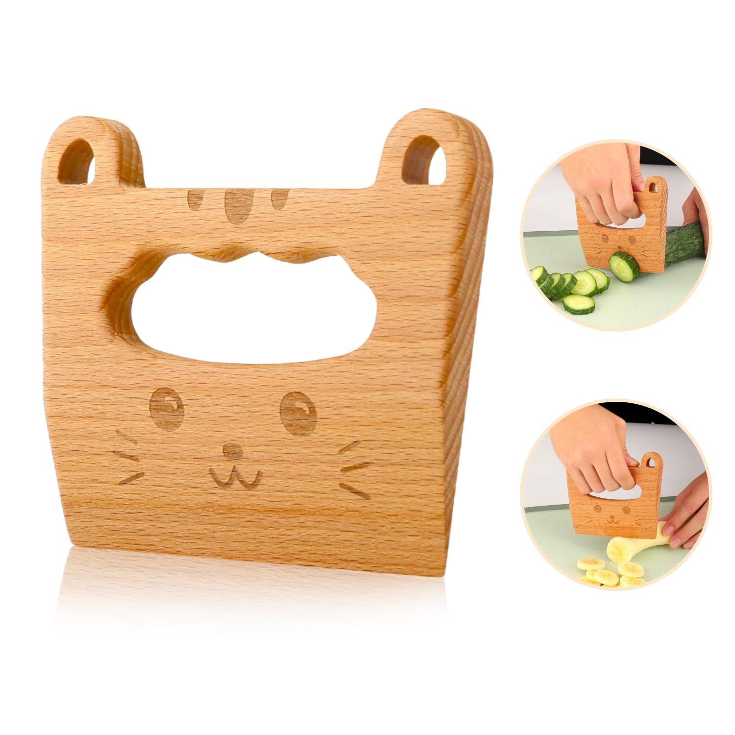 Wooden Kids Knife for Cooking and Cutting Fruits