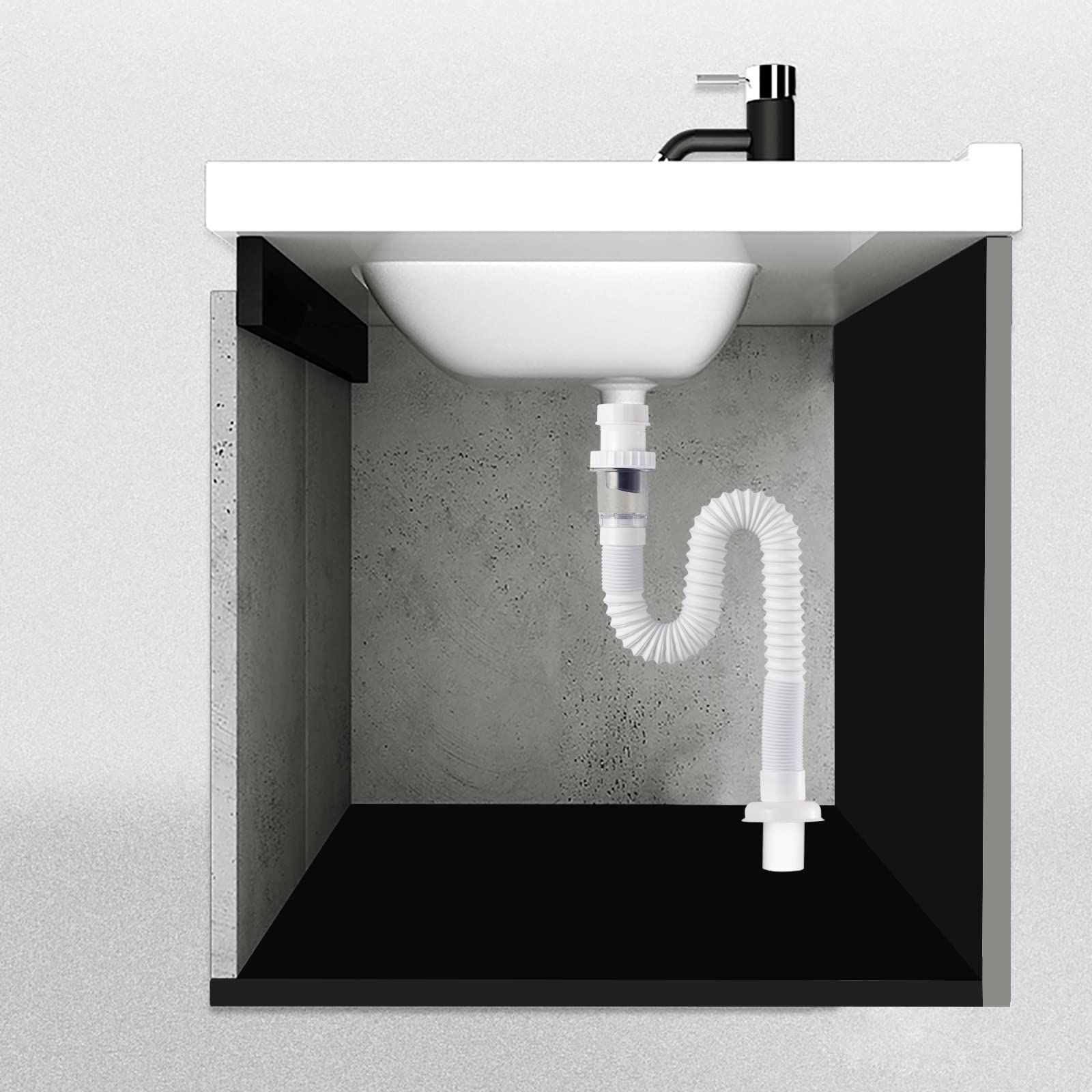 1-1/4 Inch Anti-Odor Expandable Flexible Universal Sink Drain Pipe Wash Basin view 3