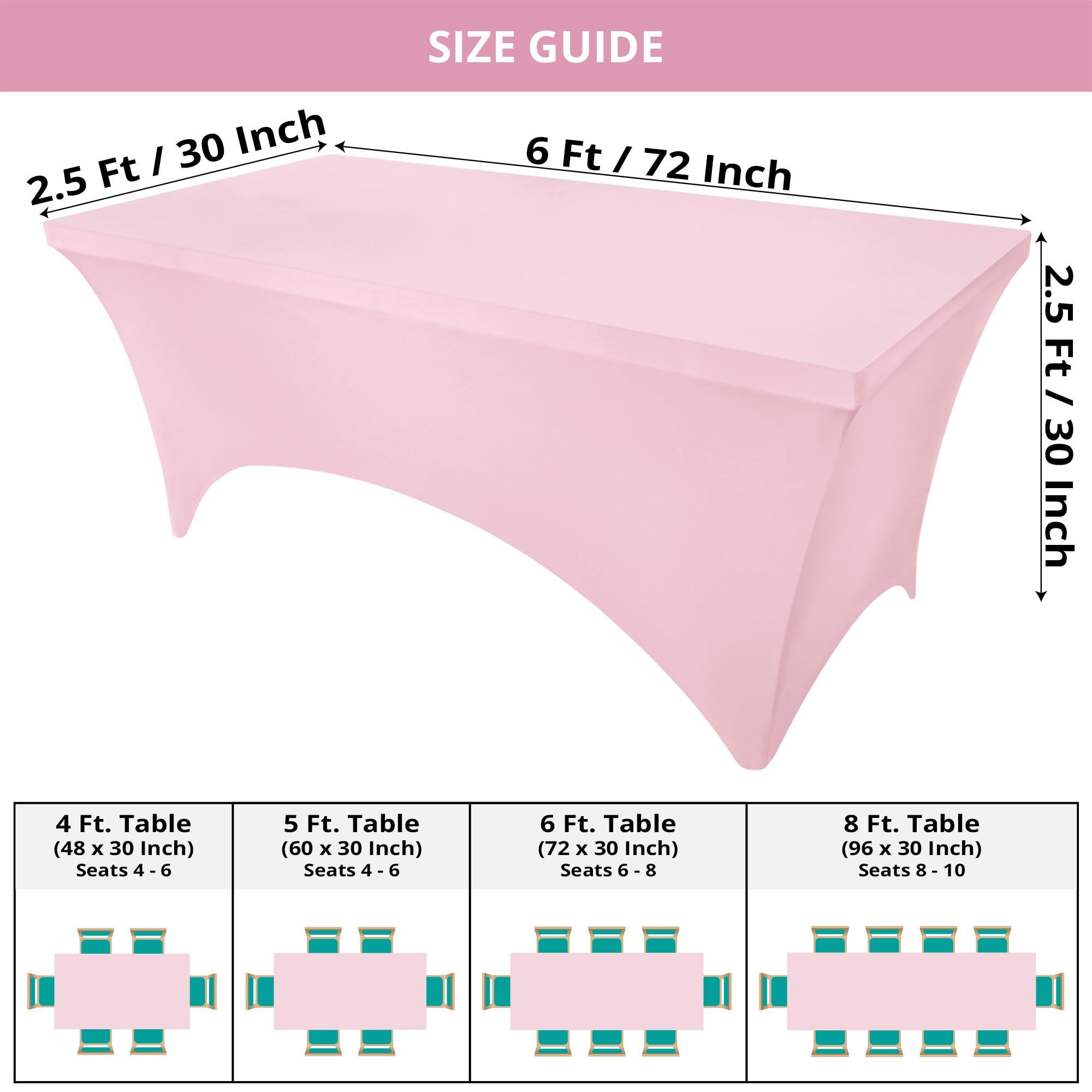 Kitchen Tablecloth 2 Pack [6FT view 2