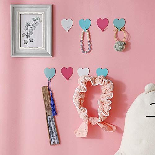 12 Pack Heart Shaped Decorative Wall Hooks view 3