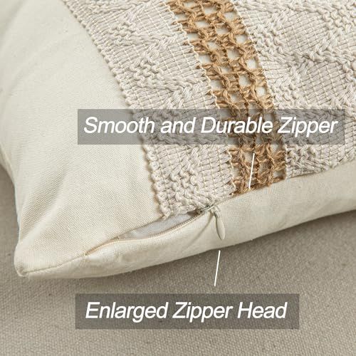 Lumbar Throw Pillow Covers 12 x 20 Inch for Farmhouse Living Room view 4