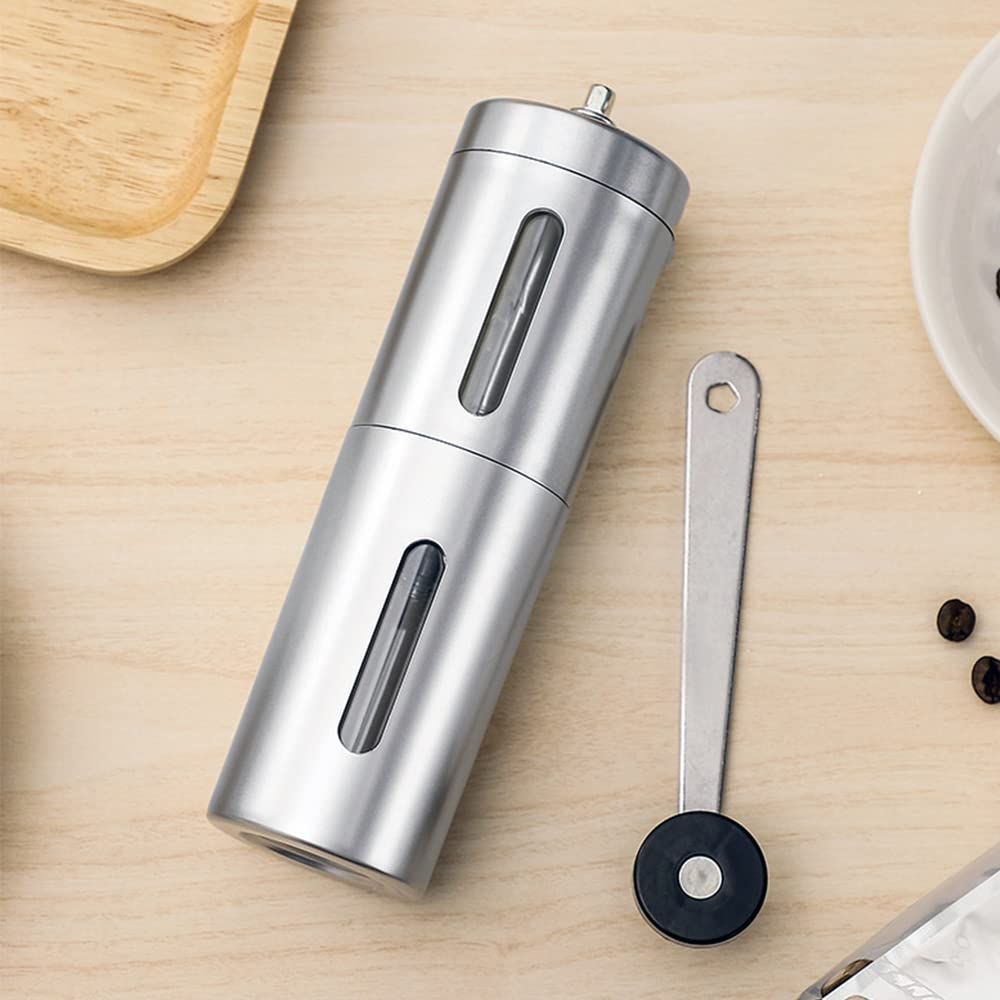 Manual Coffee Grinder, Stainless Steel Hand Coffee Grinder with Conical Burr view 5
